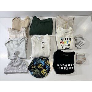 Brand Names Newborn Baby Boy Lot of Clothing Cute 0-3 mths